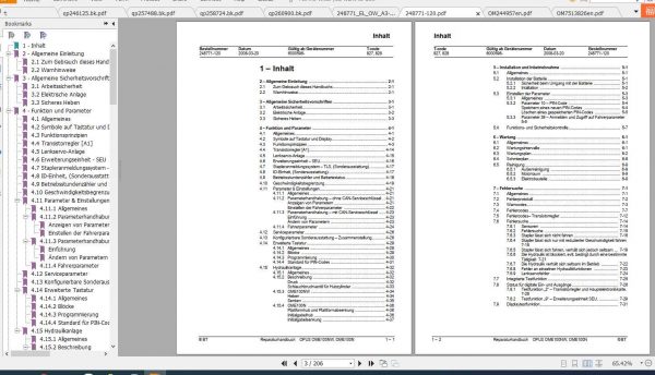 BT Forklift OME100NW Spare Parts Catalog Operator Service Manual 3