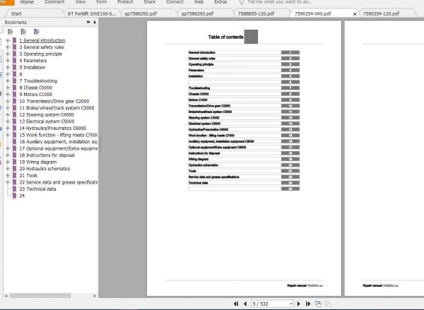 BT Forklift SWE NEU Spare Parts Catalog Operator Service Manual 3