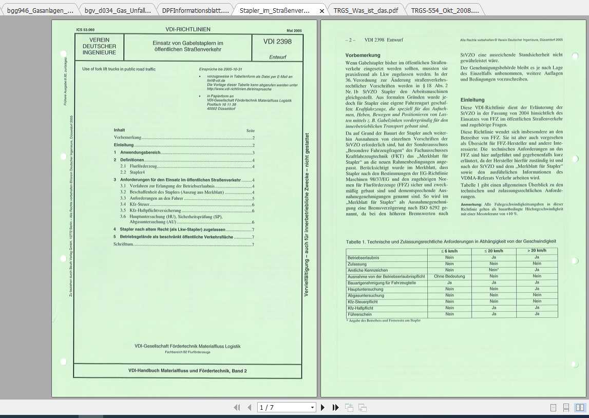 BT Forklift Standards Regulations ManualDE 2
