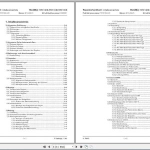 BT Reach Truck RRE120B RRE140 RRE160B Repair Manual7570162 120De 2