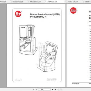 BT Reach Truck RR B4 B6 AC Spare Parts Catalog Operator Service Manual 2