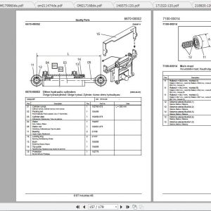 BT Reach Truck RR B4 B6 AC Spare Parts Catalog Operator Service Manual 4