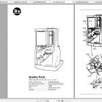 BT Reach Truck RR B4 B6 DC Spare Parts Catalog Operator Service Manual 1