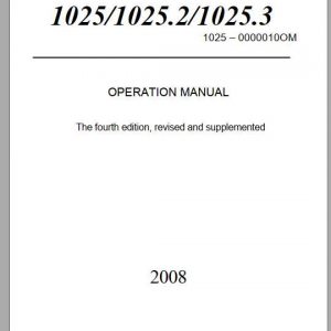 Belarus Tractor 1025 Operation Manual 1