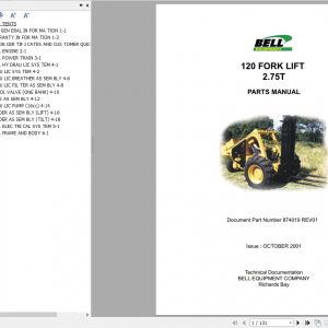 Bell Fork Lift 120 275T Part Manual 1