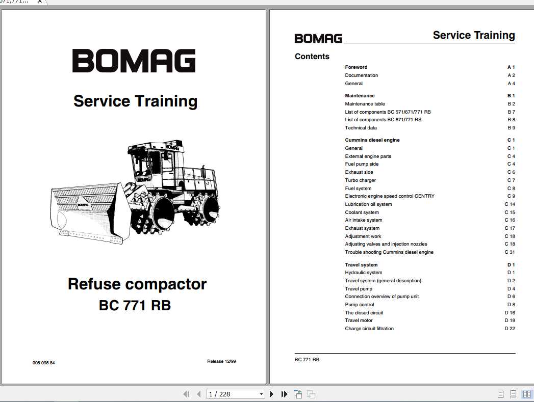 Bomag Compactor BC571671771 RB BC671771RS Service TrainingEN 1