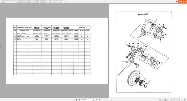 CESAB BIT M serie 800 1000 1200 M Electric Forklift Spare Parts Catalogue 3