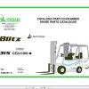 CESAB Blitz 315 Forklift Spare Parts Catalogue0350157 0 1