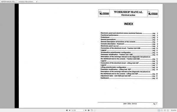 CESAB ECO KL ECO KGA Forklift Service Manual 1
