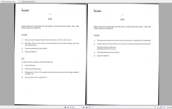 CESAB ECO KL ECO KGA Forklift Service Manual 2