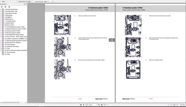 CESAB Electric Pallet Trucks P113 Repair Manuals 3