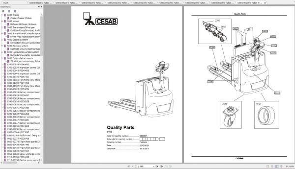 CESAB Electric Pallet Trucks P220 Quality Parts 1