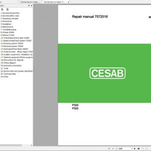 CESAB Electric Pallet Trucks P320 Repair Manuals 1