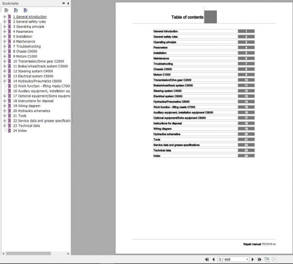 CESAB Electric Pallet Trucks P322 Repair Manual 2