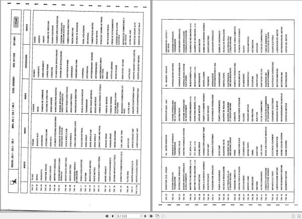 CESAB Forklift SID KL 201 251 301 Mercedes OM616 Spare Parts Catalog 2
