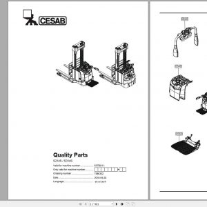 CESAB Powered Stacker Trucks S214S Quality Parts7586302 1