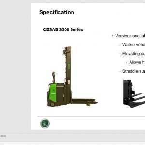 CESAB Powered Stacker Trucks S300 Technical Presentation 1