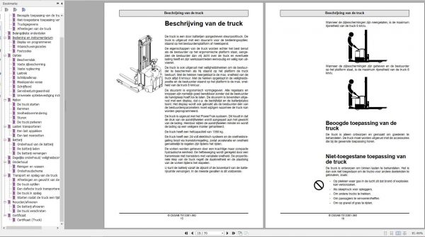 CESAB Powered Stacker Trucks S314S Operators ManualNL 2