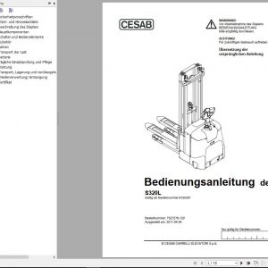 CESAB Powered Stacker Trucks S320L Operators ManualDE 1