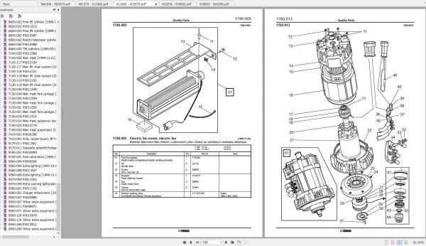 CESAB Reach Truck R120 R120C Quality Parts 3