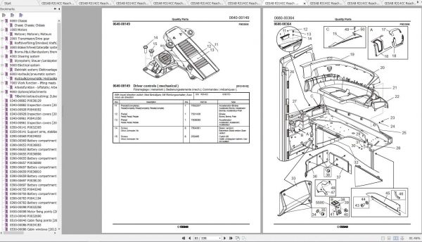 CESAB Reach Trucks R314CC Quality Parts 3