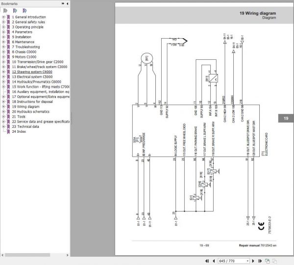 CESAB Reach Trucks R314R316R318R320R325 C CC Repair Manual7612543 4