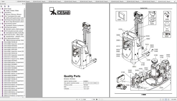 CESAB Reach Trucks R316CC Quality Parts 1
