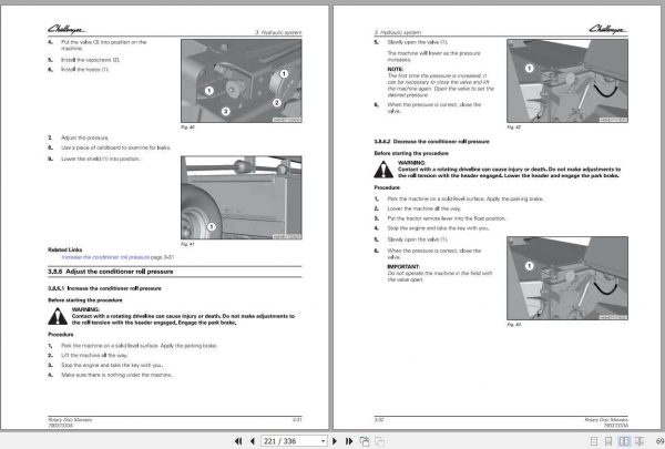 Challenger NA 1393 1395 Rotary Disc Mower Service Manual79037333A3