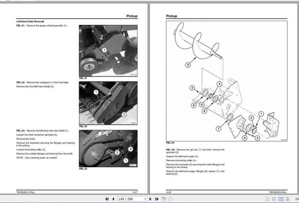 Challenger NA 1840 Small Square Baler Service Manual79036208A3