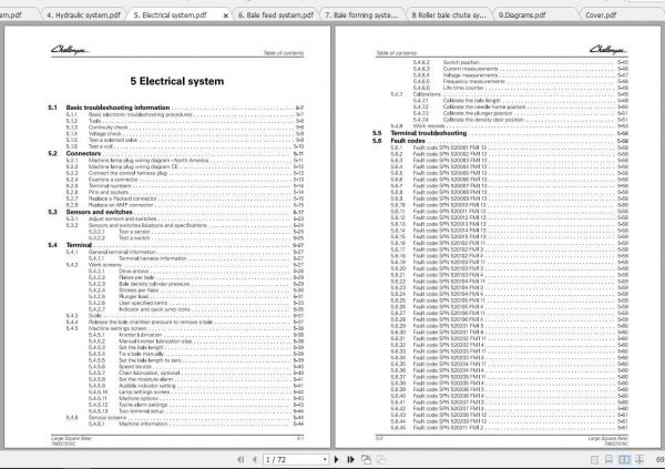 Challenger NA 2370 Ultra HD Large Square Baler Service Manual2