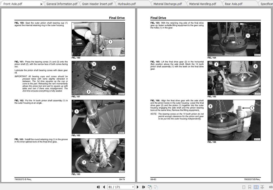 Challenger NA 520C 530C Rotary Combine Service Manual79035373B 3
