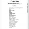 Challenger NA 540E 560E Combine Repair Time Schedule79036869C 1