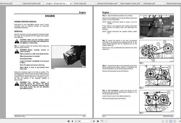 Challenger NA 660 670 Rotary Combine Service Manual79027284A 3