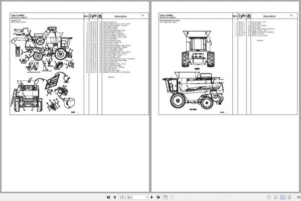 Challenger NA 680B Combine Repair Time Schedule79033165B 3