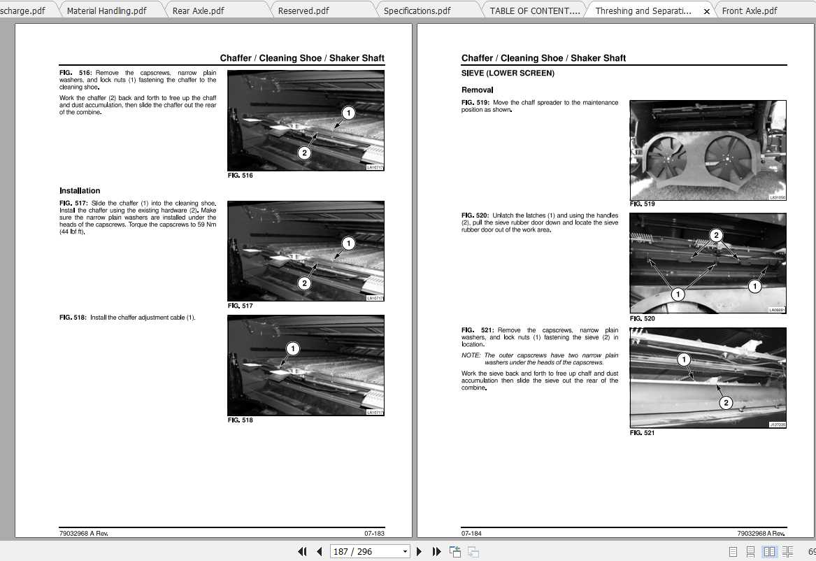 Challenger NA 680B Rotary Combine Service Manual79032968A 3