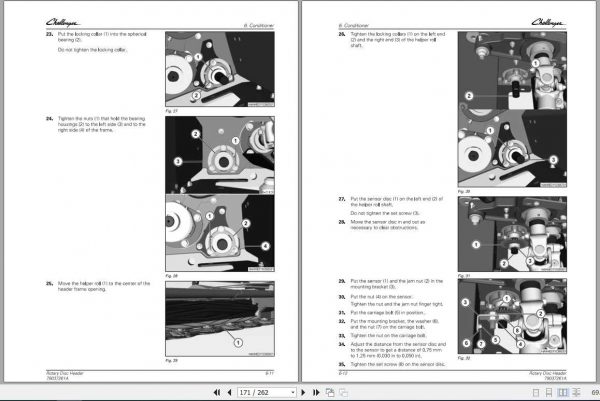 Challenger NA 9283 9286 Rotary Disc Header Service Manual79037261A3