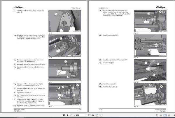 Challenger NA 9295 9296 Rotary Disc Header Service Manual3