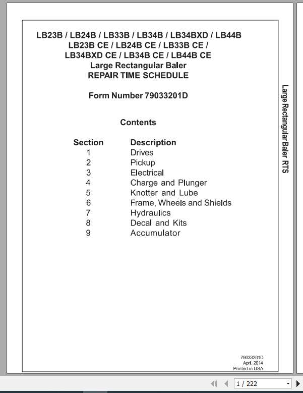 Challenger NA LB23B LB44B Large Rectangular Baler Service Manual1