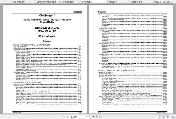 Challenger NA RB453 RB563A Round Baler Service Manual2