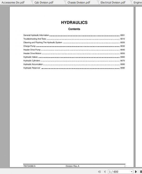 Challenger NA SP85B SP115B SP185B Windrower Service Manual700724368A 2