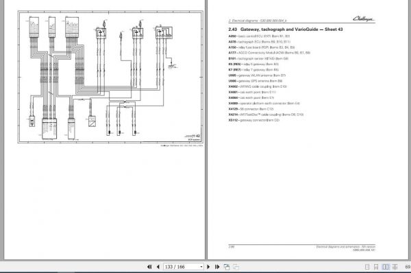 Challenger NA Tractor 1038 1042 1046 1050 Electrical Diagrams and Schematics Service Manual 3
