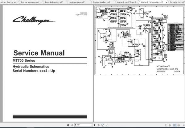 Challenger NA Tractor MT735 MT765B Track Service Manual79023971C 3