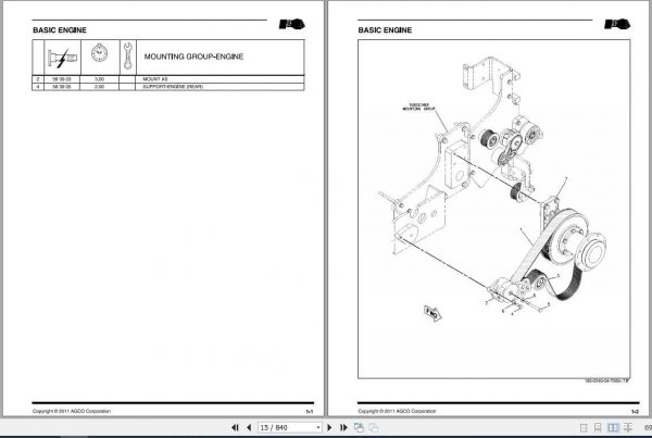 Challenger NA Tractor MT835C MT875C Repair Time ScheduleAG333729B 2