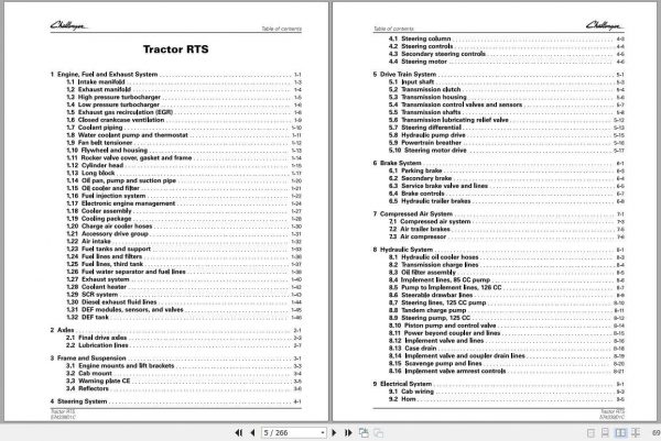 Challenger NA Tractor MT845E MT855E MT865E MT875E Workshop Service Manual 2