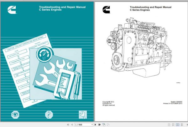 Cummins C Series Engines Troubleshooting and Repaier Manual 1
