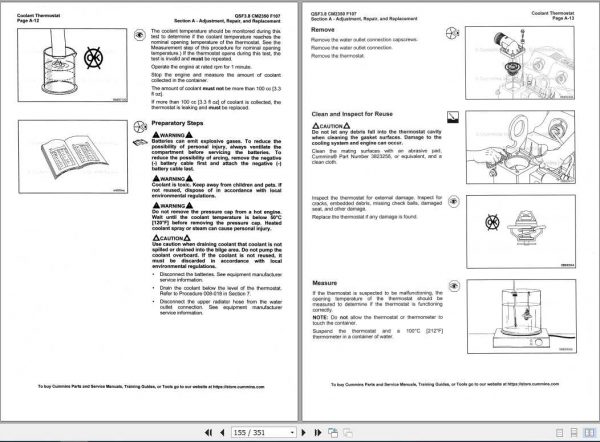 Cummins QSF38 CM2350 F107 Engine Operation Maintenance Manual 3