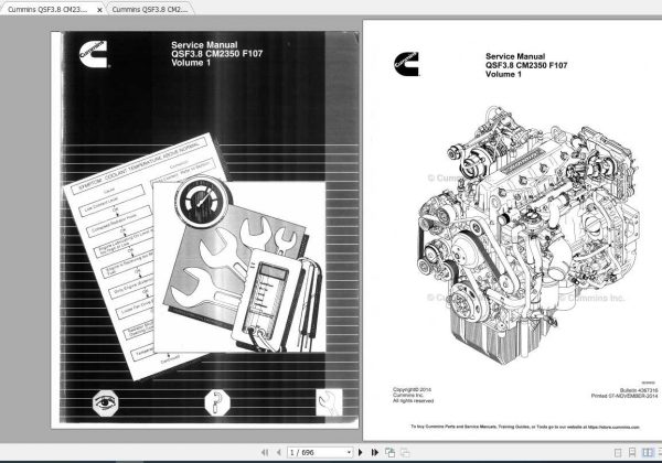 Cummins QSF38 CM2350 F107 Service Manual 1