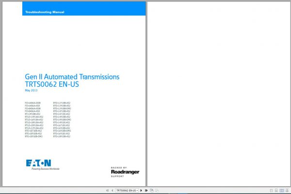 Eaton Transmission PDF 314GB Service Manual Full DVD 3 1