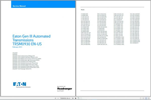 Eaton Transmission PDF 314GB Service Manual Full DVD 6 1