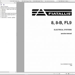 Fiat Allis 8 8B Dozer Service Manuals 3